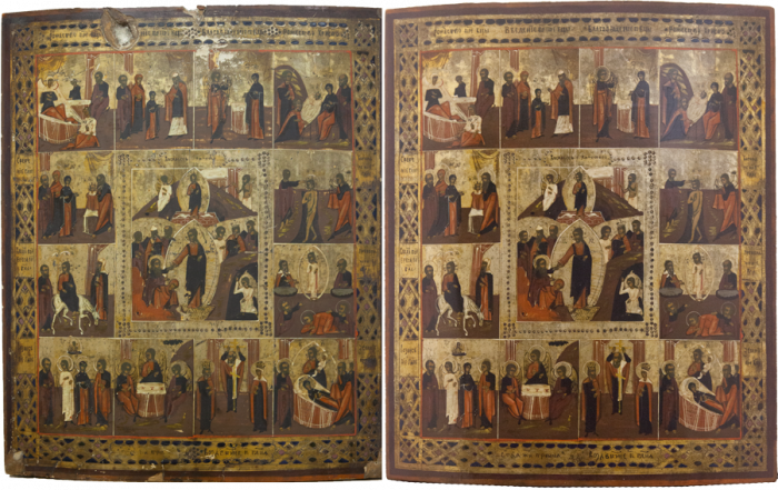 Фото: Воскресение Христово с двунадесятыми праздниками