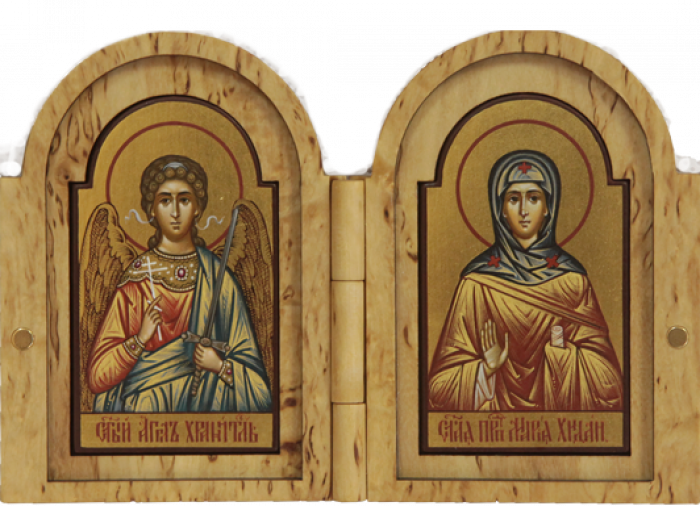 Фото: Святой Ангел Хранитель и преподобная Мария Хиданская