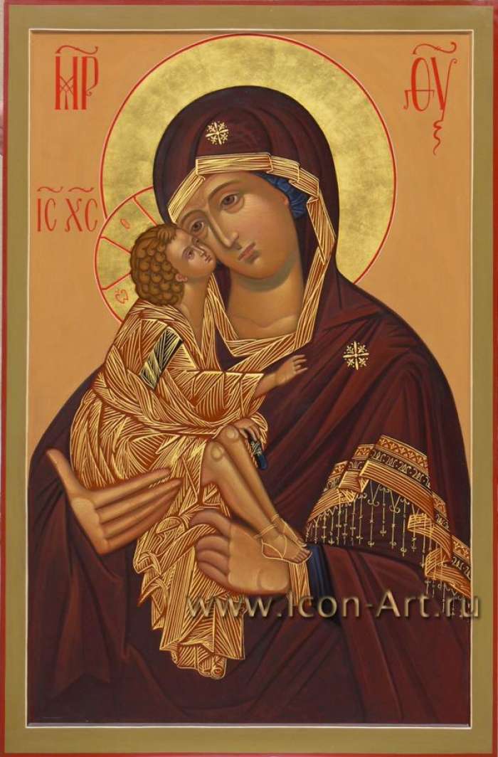 Фото: Икона Пресвятой Богородицы «Донская» из местного ряда