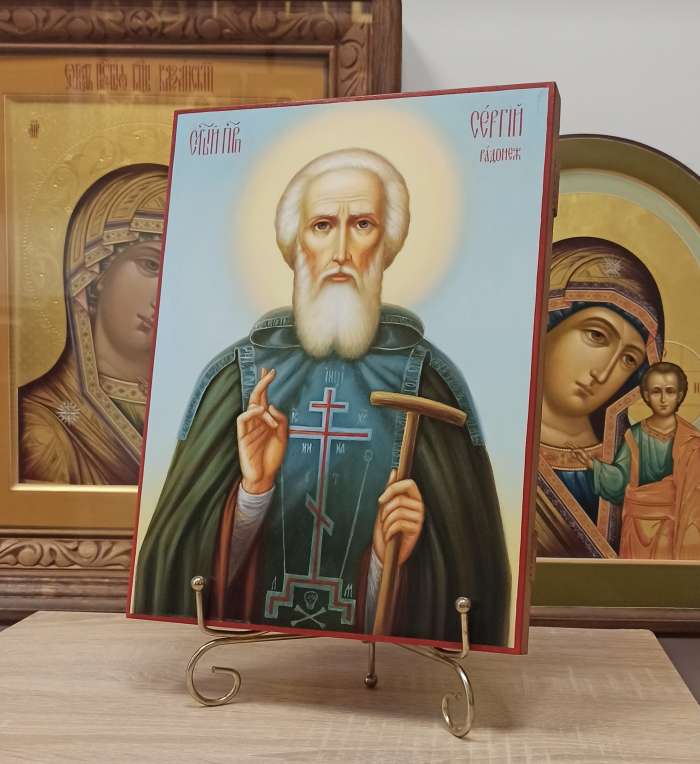 Фото: Икона святого Сергия Радонежского