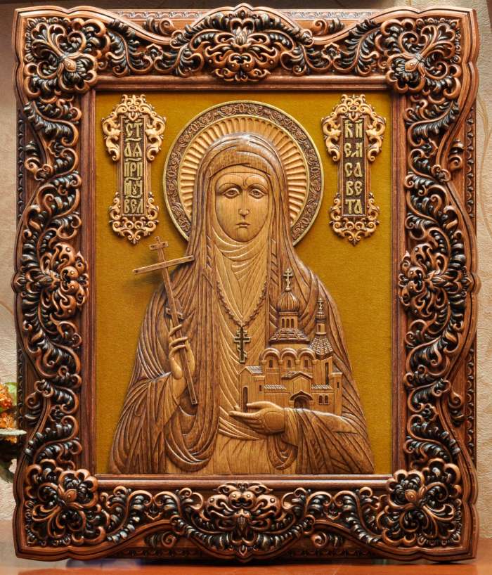 Святая преподобномученица Елисавета, 40 × 50 см