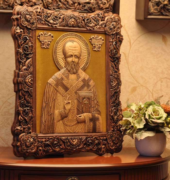 Святитель Николай Чудотворец, 50 × 40 см