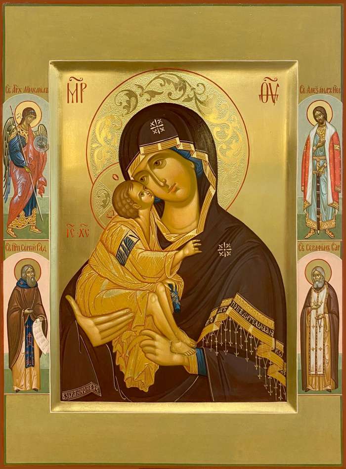 Фото: Пресвятая Богородица «Донская» с избранными святыми