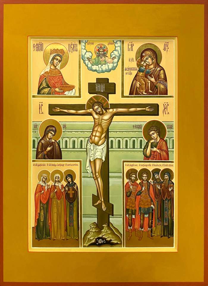 Фото: Распятие Господа нашего Иисуса Христа с предстоящими