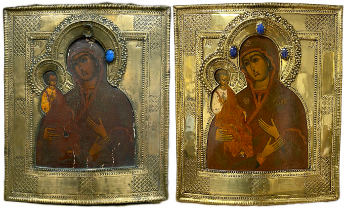 Фото: Икона Божией Матери «Троеручица»