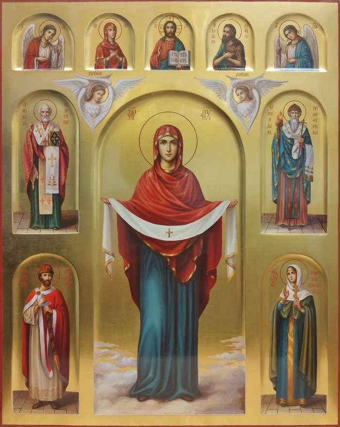 Фото: Покров Пресвятой Богородицы с избранными святыми