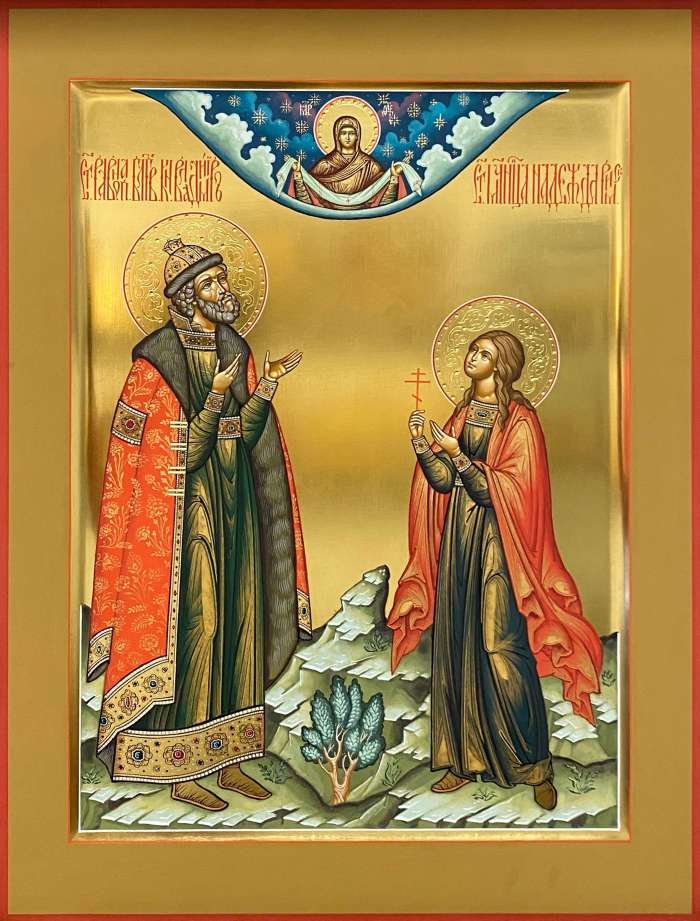 Фото: Семейная икона: святой князь Владимир и мц.Надежда