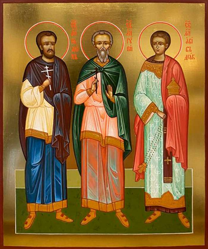 Фото: Семейная икона: мученики Гурий, Самон и Авив