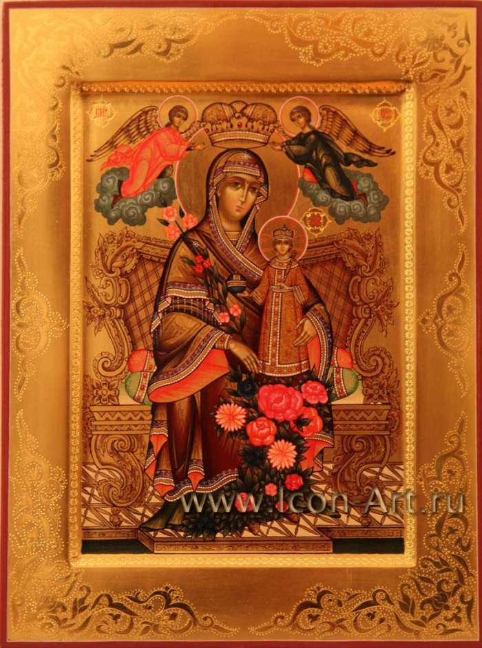 Фото: Икона Пресвятой Богородицы «Неувядаемый Цвет»