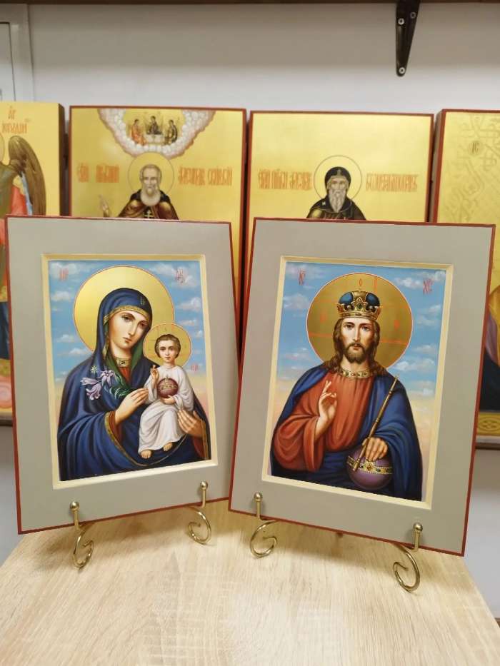 Венчальные Иконы Пресвятая Богородицы Неувядаемый Цвет и Господь Вседержитель