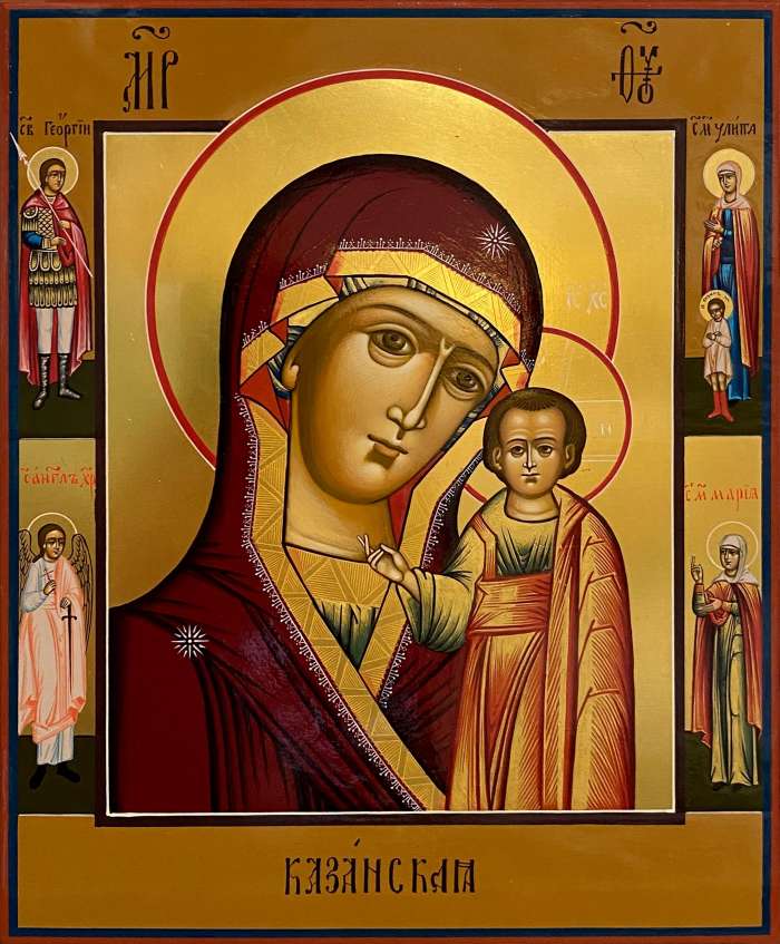 Фото: Пресвятая Богородица "Казанская" с избранными святыми