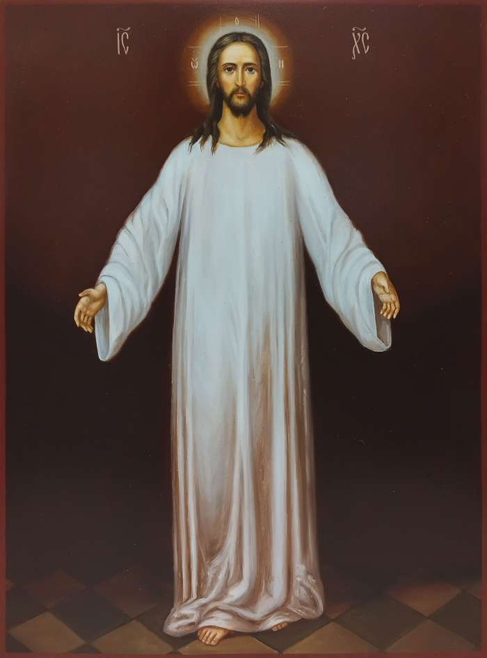 Фото: Господь Вседержитель в белом хитоне