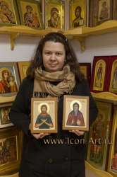 Заказчица с иконами