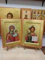 Венчальные иконы Пресвятая Богородица Казанская и Господь Вседержитель