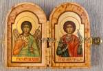 Складень. Святой Ангел Хранитель и святой мученик Трифон