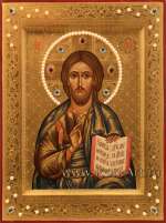 Икона Господа Вседержителя и Икона Пресвятой Богородицы «Владимирская» 