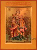 Иисус Христос Господь Вседержитель и Икона Пресвятой Богородицы «Неувядаемый цвет»