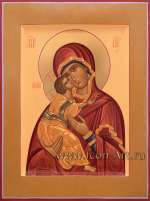 Иисус Христос Господь Вседержитель и Икона Пресвятой Богородицы «Владимирская» (венчальные иконы)