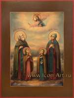 Святые преподобные Ксенофонт и Мария и чада их Аркадий и Иоанн