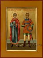 Семейная икона: мч. Андрей Месукевийский и вмч. Феодор Тирон
