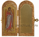 Складень: Святой Ангел Хранитель. На пустой створке может быть написан любой святой.