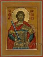 Именная икона. Святой военачальник вмч. Артемий Антиохийский