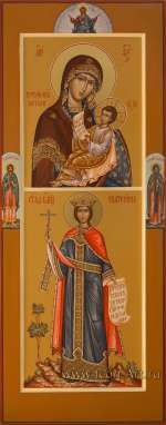 Святая великомученица Екатерина и Богородица «Утоли моя печали» 