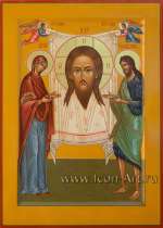 Спас Нерукотворный с предстоящими Богородицей и Иоанном Предтечей