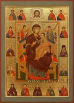 Пресвятая Богородица «Всецарица» со святыми целителями