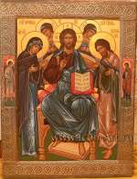 Икона «Деисус» (Христу предстоят: Богородица, святой Иоанн Предтеча, Архангел Михаил и Архангел Гавриил)