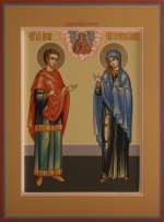 Семейная икона: святой мч. Инна и прав. Сусанна