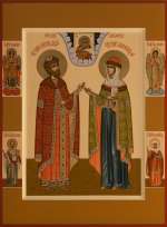 Святые благоверные князья Петр и Феврония с избранными святыми