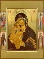 Пресвятая Богородица «Донская» с избранными святыми