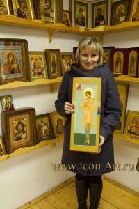 Заказчица с иконой