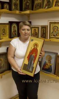 Заказчица с иконой