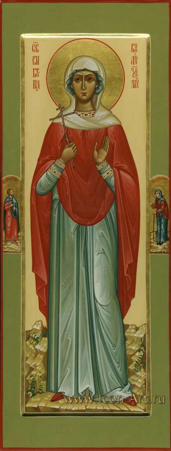 Святая мц. Виктория Кулузская. На полях: свтой Павел и святая Ксения.