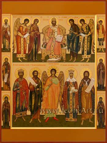 Семейная икона и избранными святыми