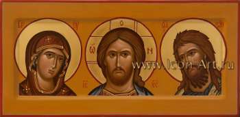 Домашний иконостас (Триптих) Спаситель, Богородица, Предтеча