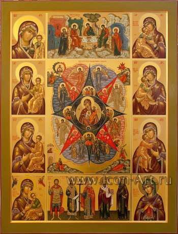 Икона Пресвятой Богородицы «Неопалимая Купина» 