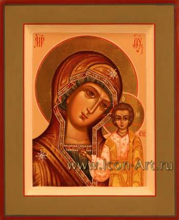 Иисус Христос Господь Вседержитель и Икона Пресвятой Богородицы «Казанская »