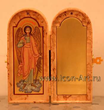 Складень: Ангел Хранитель. По желанию, вы можете заказать дописать своего именного святого.  