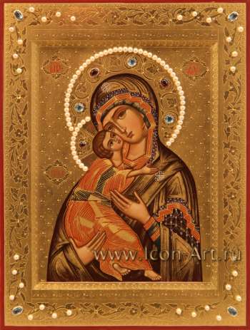 Икона Господа Вседержителя и Икона Пресвятой Богородицы «Владимирская» 