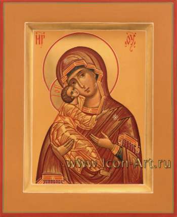 Иисус Христос Господь Вседержитель и Икона пресвятой Богородицы Владимирская