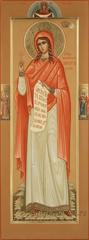 Святая великомученица Маргарита Антиохийская, святые на полях: царица Елена и вмц. Татиана