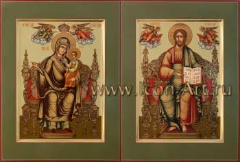 Спас на престоле и Пресвятая Богородица «Домостроительница»