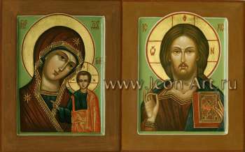 Венчальная пара с иконой Божией Матери «Казанская»