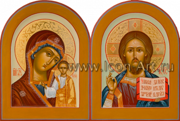 Венчальная пара с иконой Божией Матери «Казанская»