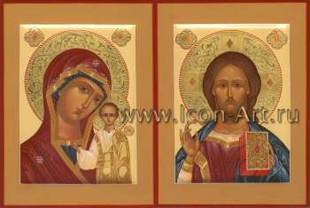 Венчальная пара с иконой Божией Матери «Казанская»