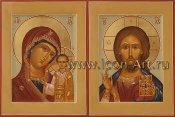 Венчальная пара с иконой Божией Матери «Казанская»