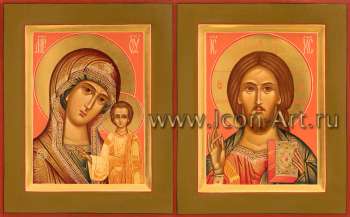 Венчальная пара с иконой Божией Матери «Казанская»